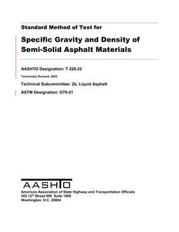 AASHTO T 228-22