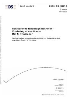 DANSK DS/EN ISO 16231-1