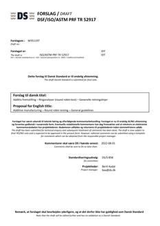 DANSK DSF/ISO/ASTM PRF TR 52917