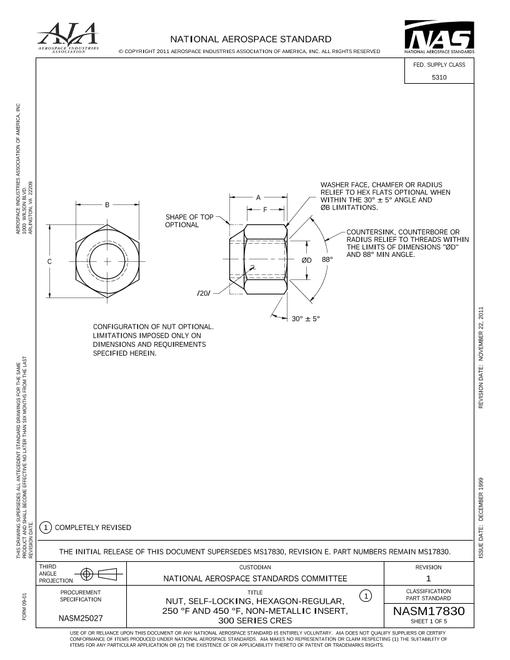 AIA NASM17830