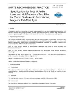 SMPTE RP 127