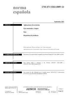 AENOR UNE-EN 13261+A1