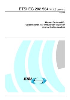 ETSI EG 202 534