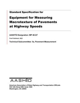 AASHTO MP 48-23