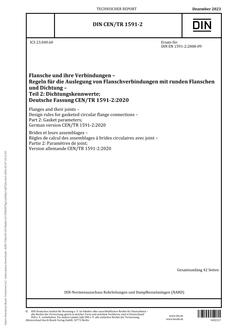 DIN CEN/TR 1591-2