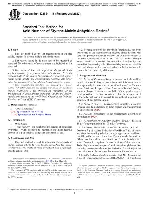 ASTM D3644-15(2022)