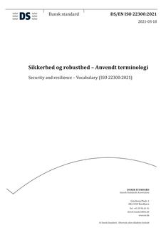 DANSK DS/EN ISO 22300