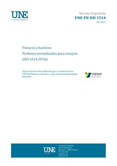 AENOR UNE-EN ISO 1514