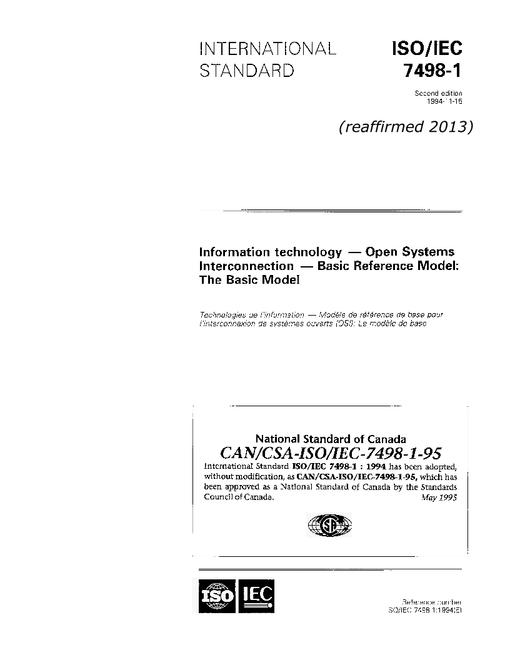 CAN/CSA-ISO/IEC 7498-1-95 (R2013)
