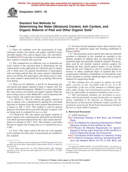 ASTM D2974-20