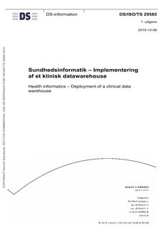 DANSK DS/ISO/TS 29585