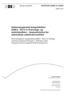 DANSK DS/EN IEC 61000-4-3