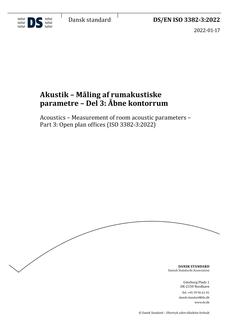 DANSK DS/EN ISO 3382-3