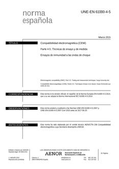AENOR UNE-EN 61000-4-5