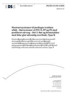 DANSK DS/ISO 21138-3