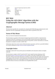 IETF RFC 9044
