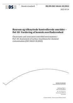 DANSK DS/EN ISO 14644-10