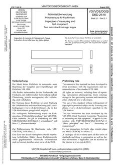 VDI VDI/VDE/DGQ/DKD 2618 BLATT 5.1