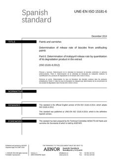 AENOR UNE-EN ISO 15181-6