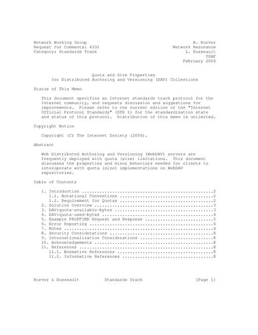 IETF RFC 4331