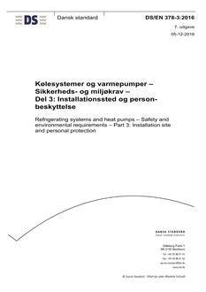DANSK DS/EN 378-3