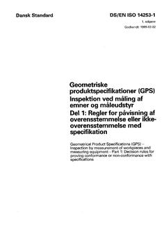 DANSK DS/EN ISO 14253-1