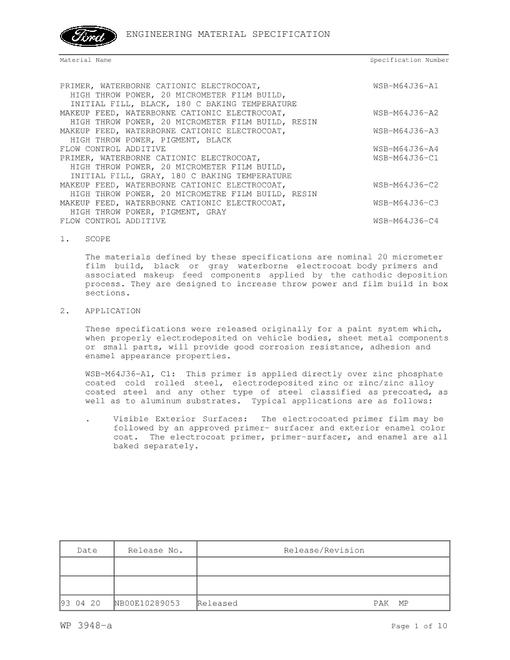 FORD WSB-M64J36-A3