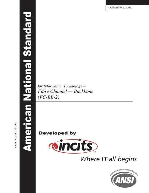 INCITS 372-2003