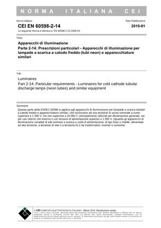 CEI EN 60598-2-14