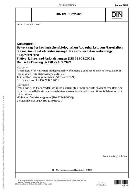DIN EN ISO 22403