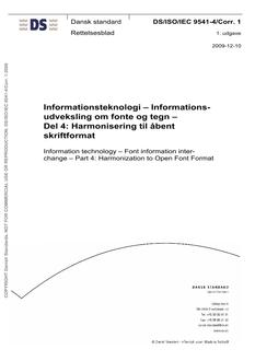 DANSK DS/ISO/IEC 9541-4