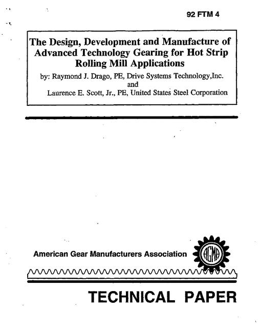 AGMA 92FTM4
