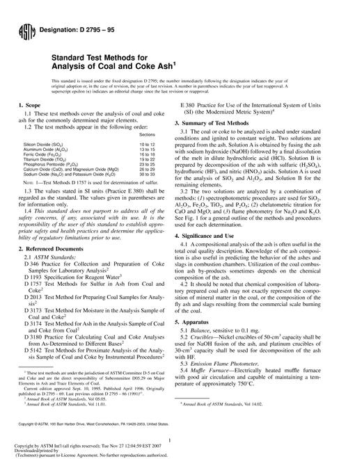 ASTM D2795-95