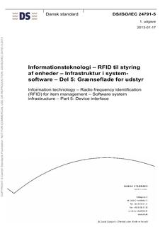 DANSK DS/ISO/IEC 24791-5