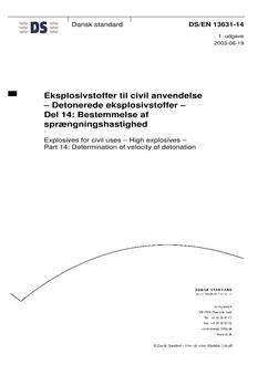 DANSK DS/EN 13631-14