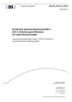 DANSK DS/IEC 61196-4