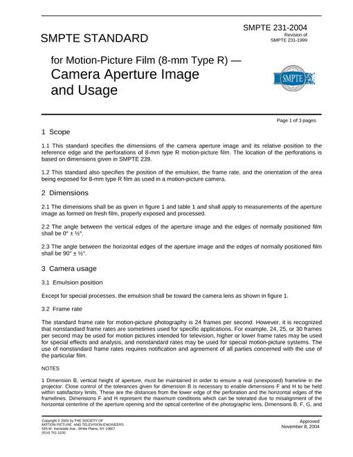 SMPTE ST 231