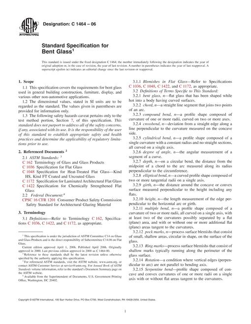ASTM C1464-06