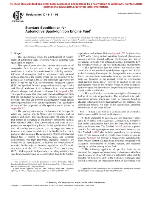 ASTM D4814-06