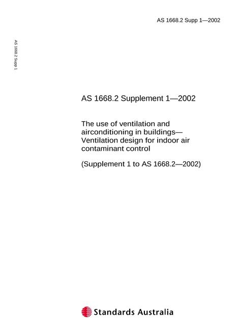 AS 1668.2 SUPP 1-2002