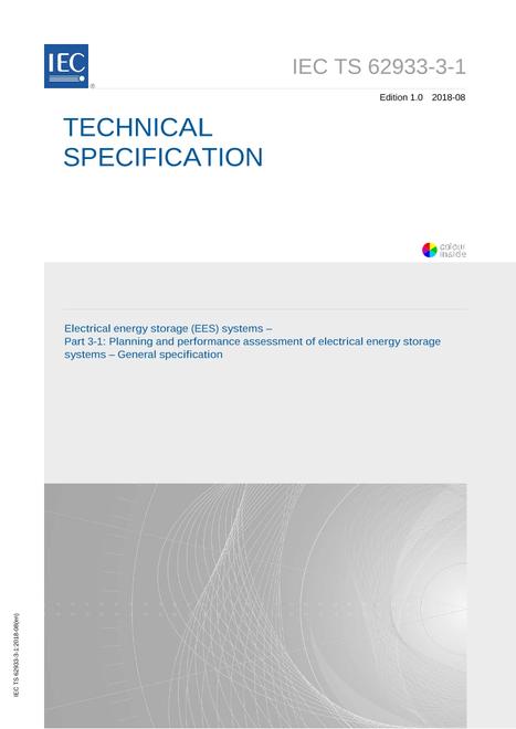 IEC/TS 62933-3-1 Ed. 1.0 en:2018