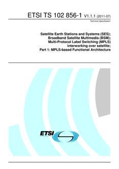 ETSI TS 102 856-1