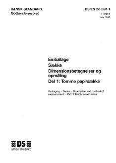 DANSK DS/EN 26591-1