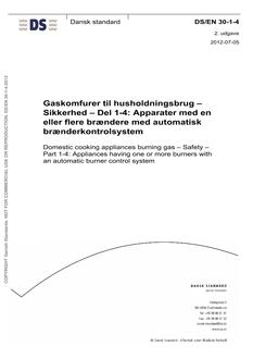 DANSK DS/EN 30-1-4