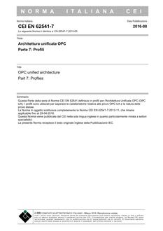 CEI EN 62541-7