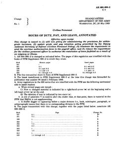 ARMY AR 690-990-2 CHANGE 1