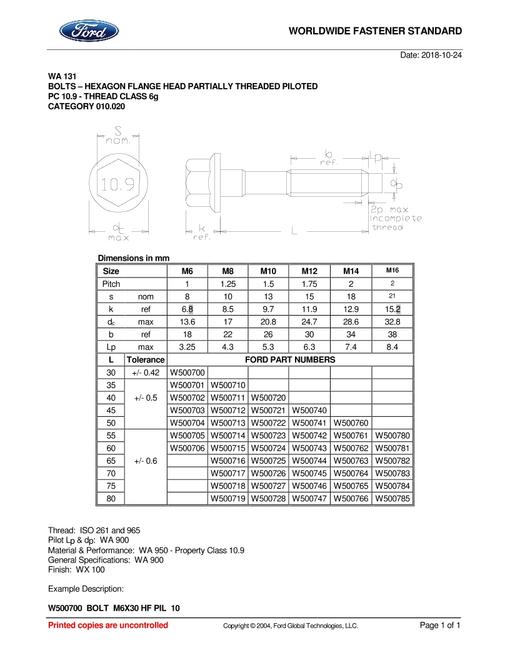 FORD WA131