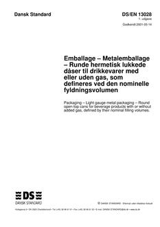 DANSK DS/EN 13028