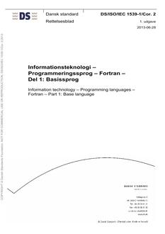 DANSK DS/ISO/IEC 1539-1