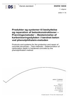 DANSK DS/EN 14630